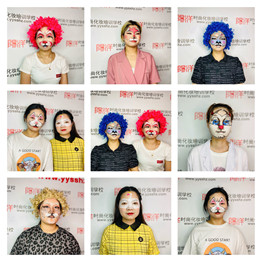 陽(yáng)洋零基礎(chǔ)學(xué)員第一次動(dòng)物妝作品：樂清哪里有學(xué)化妝|柳市學(xué)化妝|動(dòng)物妝的畫法|